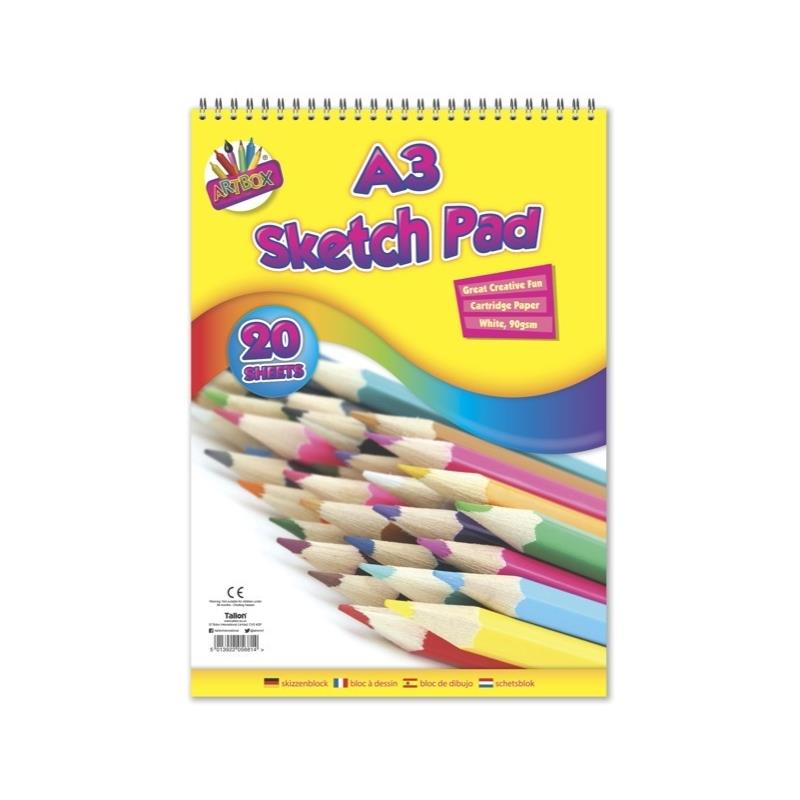 A3 A4 Sketch Sketching Pad Book White Paper Artist Drawing Doodling Art Craft 90