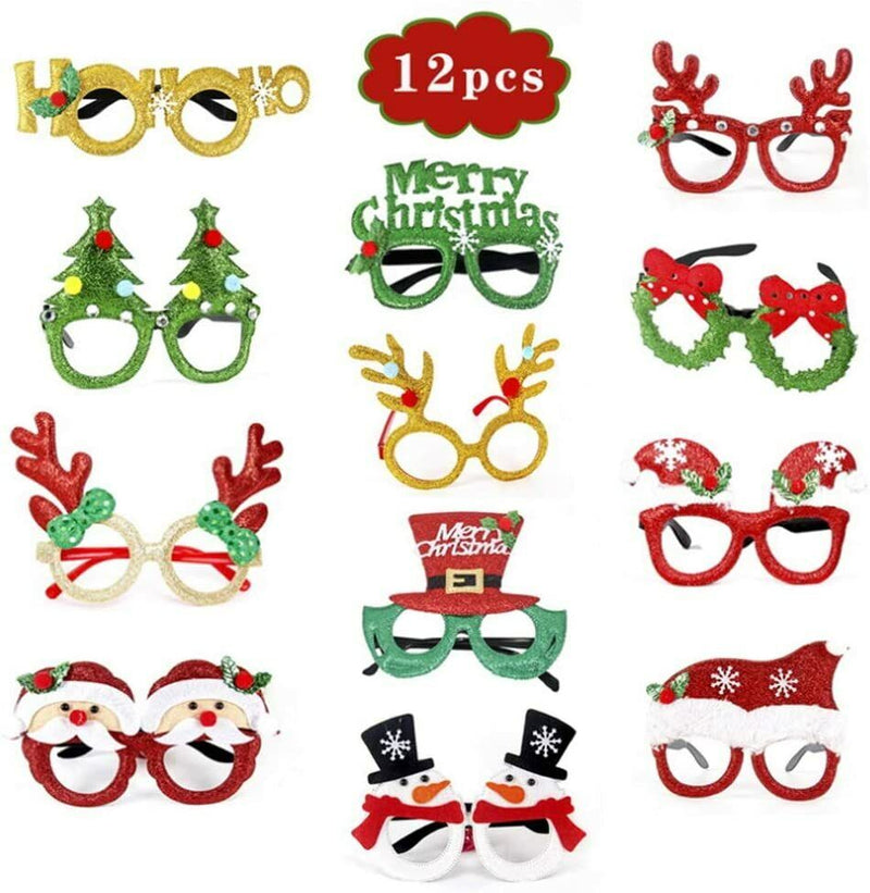 CHRISTMAS NOVELTY Traditional Festive Xmas Accessory Party Sunglasses Antlers Ha