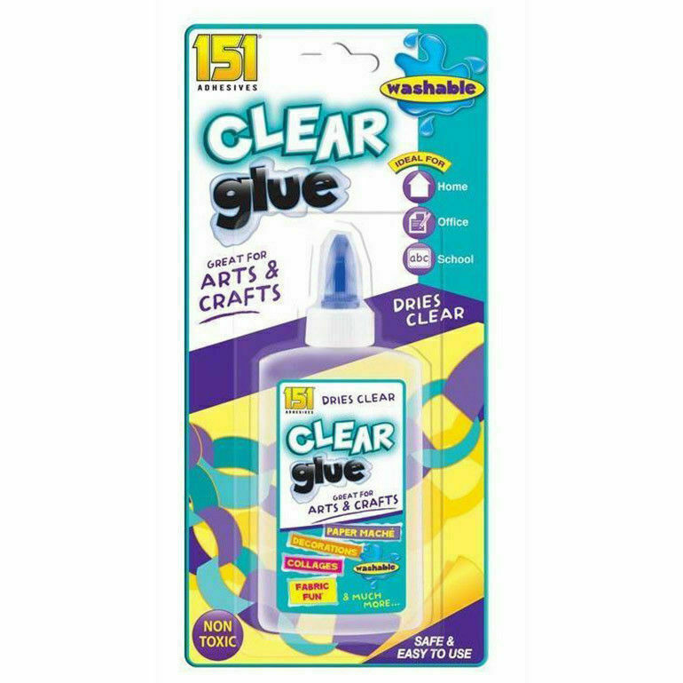 151 Safe Clear Glue & PVA Glues Non Toxic  School Art Craft Adhesive Stationery