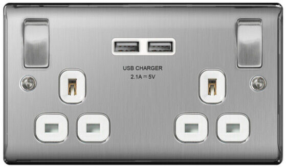 BG Nexus Brushed Steel Satin Chrome Light Switches  & Sockes Range