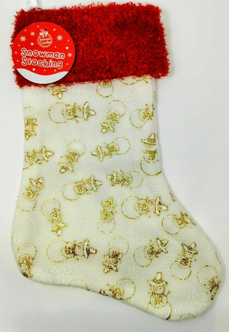 Christmas Stockings Kids Cute Snowman/Tartan/Plush/Santa/Pengiuns/ 10 Designs