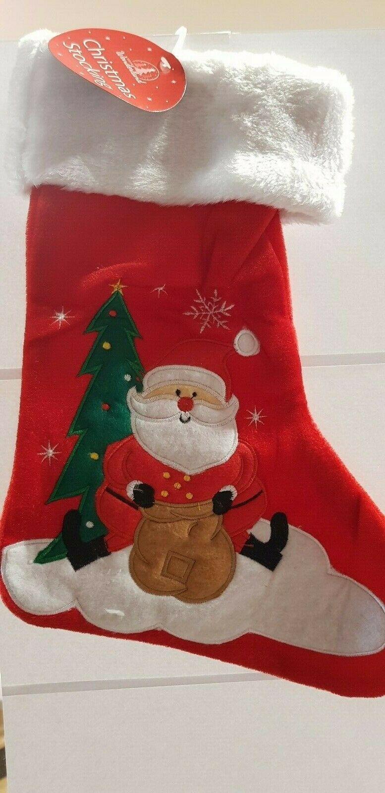 Christmas Stockings Kids Cute Snowman/Tartan/Plush/Santa/Pengiuns/ 10 Designs