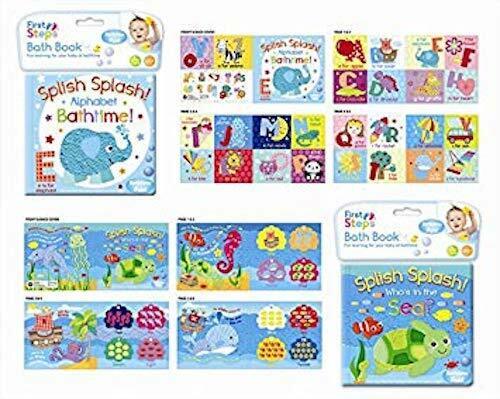 Baby Bath Book Waterproof PVC Padded Floating Educational Fun Bath Time Toy Gift