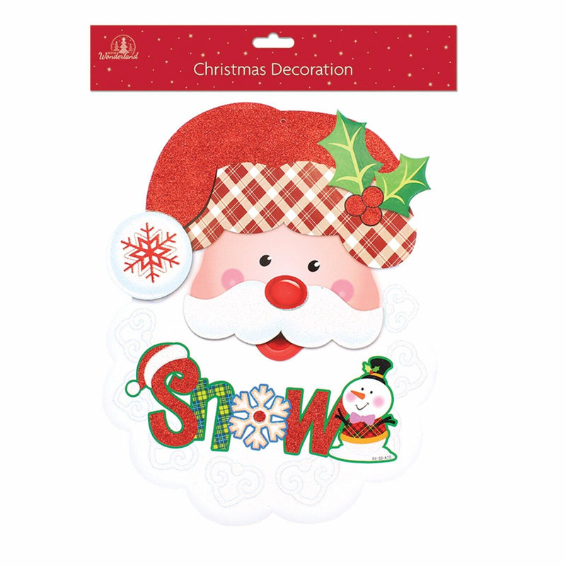 Christmas Decor Cute Design Glitter Board Hanging Decoration 10 Designs