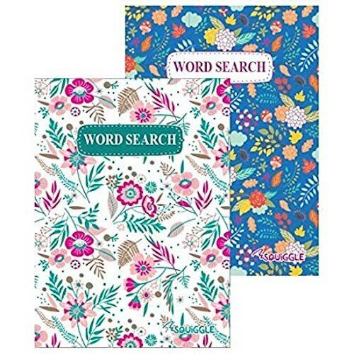 2 Word Search /2 Crossword books Small Books Bag Size Travel Holiday Size