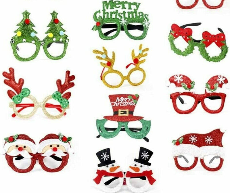 CHRISTMAS NOVELTY Traditional Festive Xmas Accessory Party Sunglasses Antlers Ha