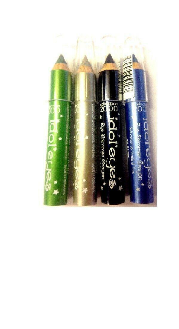 COLLECTION 2000 IDOL EYE SHIMMER CRAYON PENCIL LINER GREEN SILVER BLACK BLUE