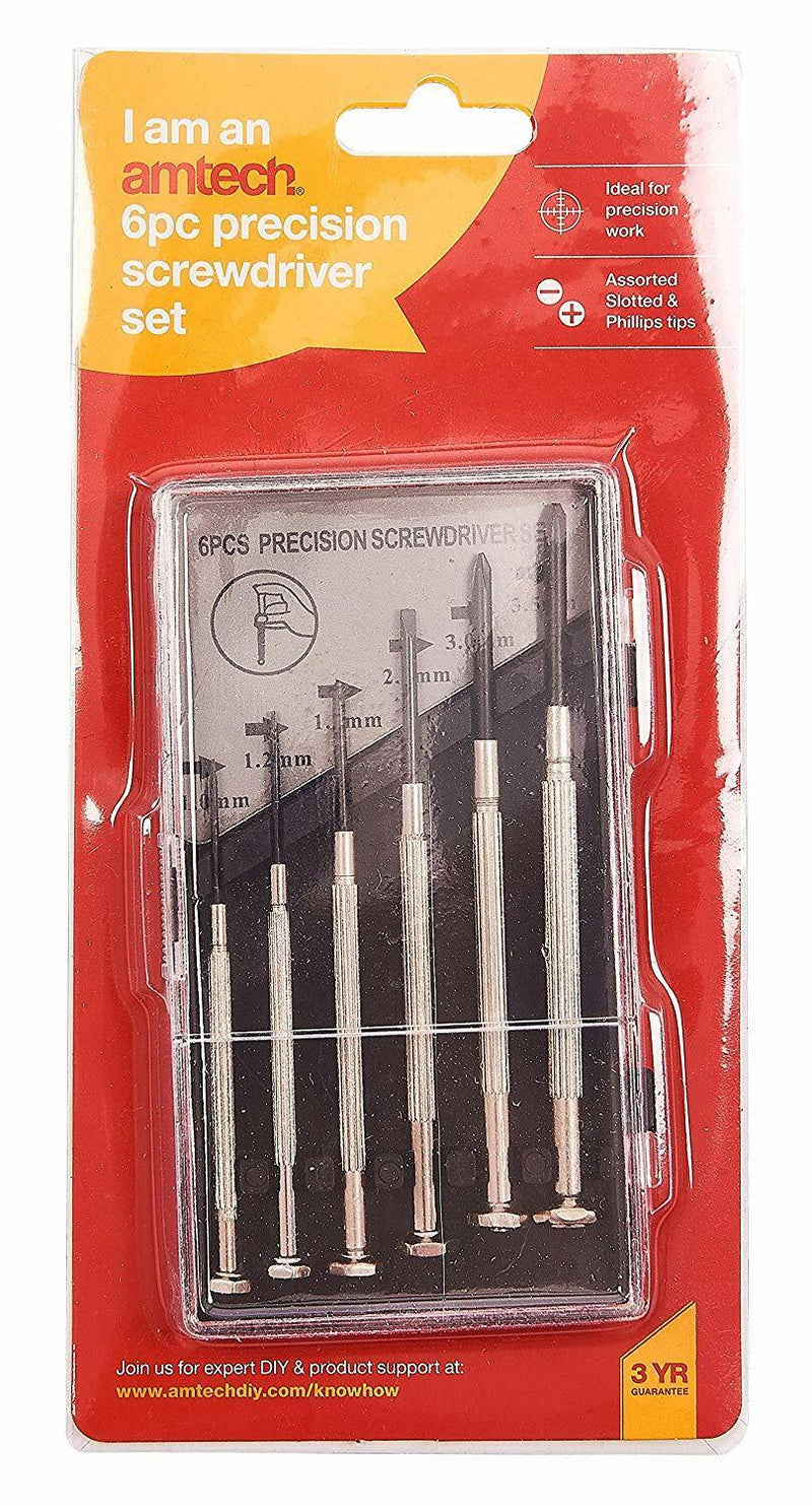 Amtech Screwdrivers Range Sets Screw Mechanic Joiner Magnetised Tip Soft Grip