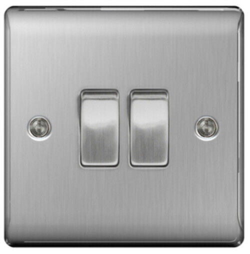 BG Nexus Brushed Steel Satin Chrome Light Switches  & Sockes Range