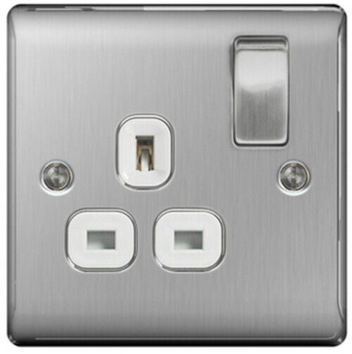 BG Nexus Brushed Steel Satin Chrome Light Switches  & Sockes Range