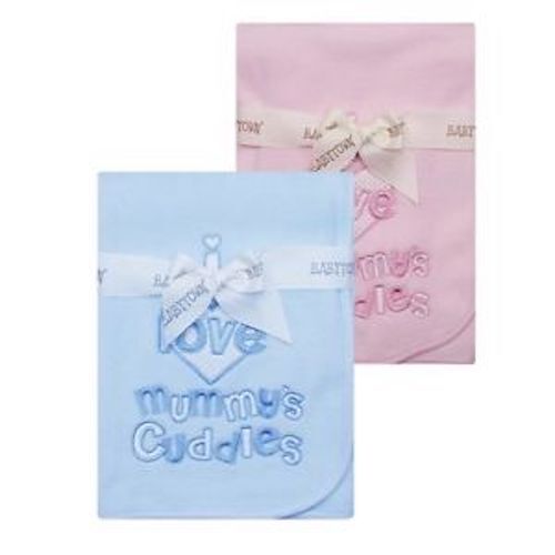 Babytown Soft Fleece New Baby Girl/Boy Pram Blanket I Love Mummys Cuddles