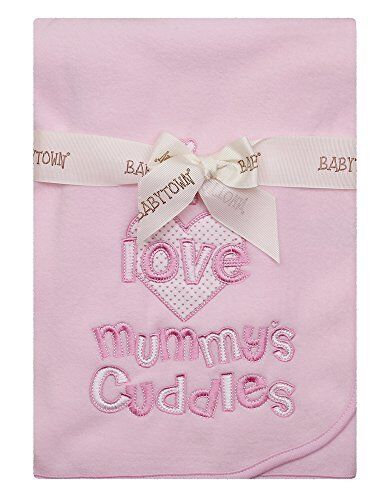 Babytown Soft Fleece New Baby Girl/Boy Pram Blanket I Love Mummys Cuddles