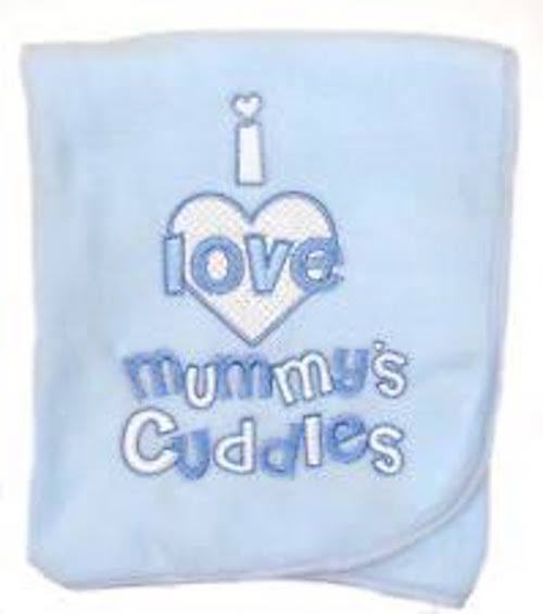 Babytown Soft Fleece New Baby Girl/Boy Pram Blanket I Love Mummys Cuddles